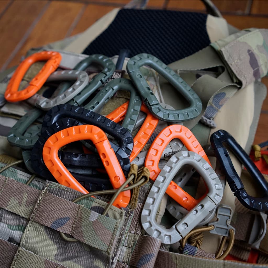 Tático Tom ITW estilo grande D fivela leve fivela tática de tamanho médio fivela de jóias externas mochila chaveiro