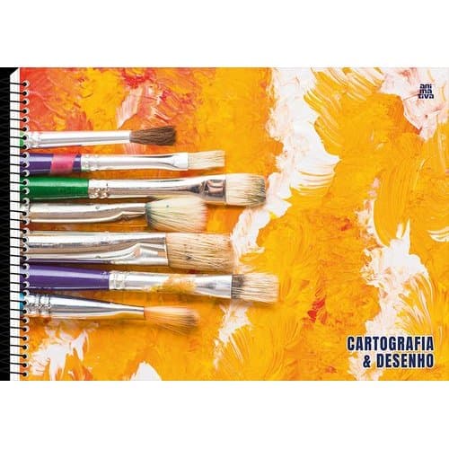 Caderno Desenho Cartografia Tema Arte Pintura Papel Alta Qualidade Sortido