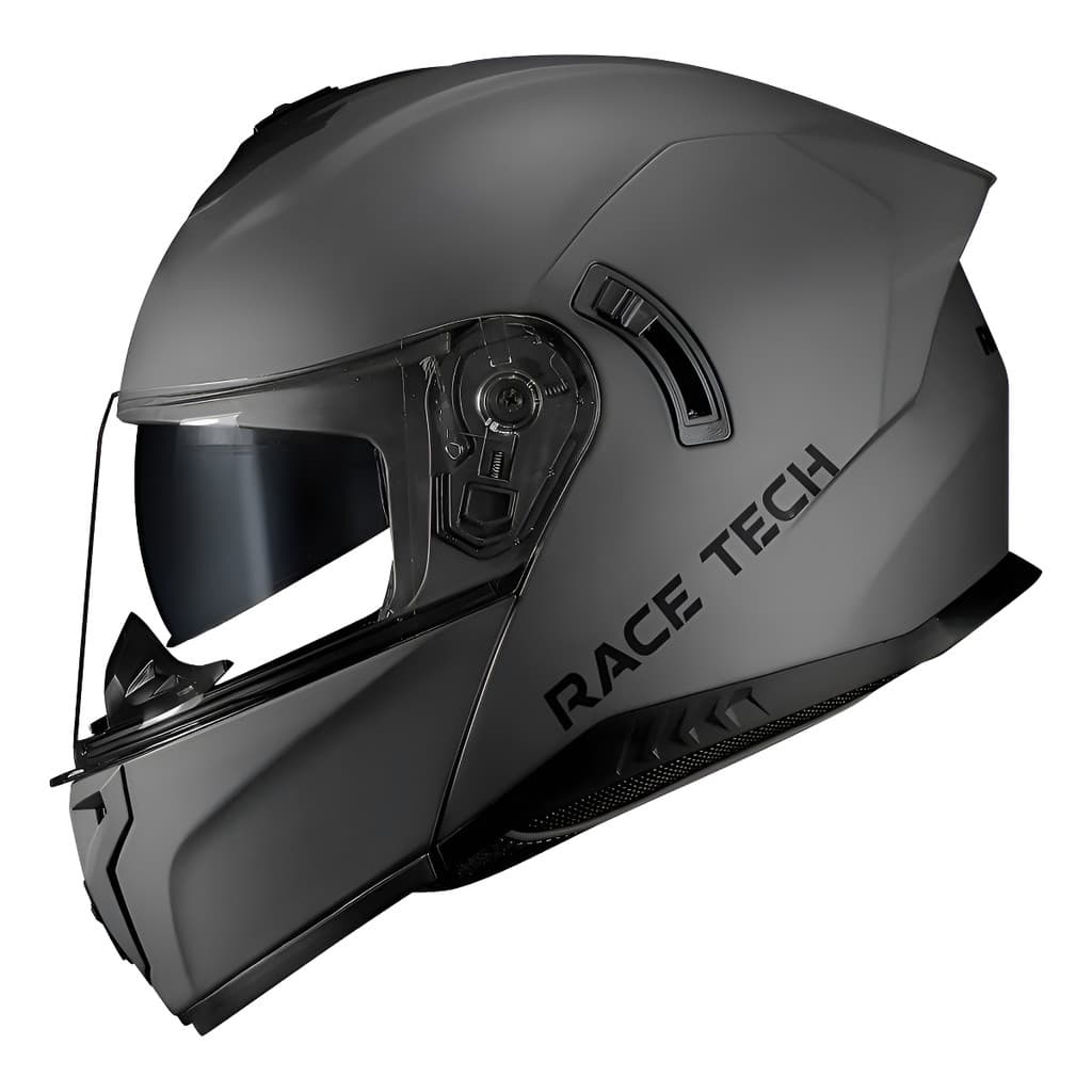 Capacete Race Tech Articulado Signal Monocolor Matt Titanium