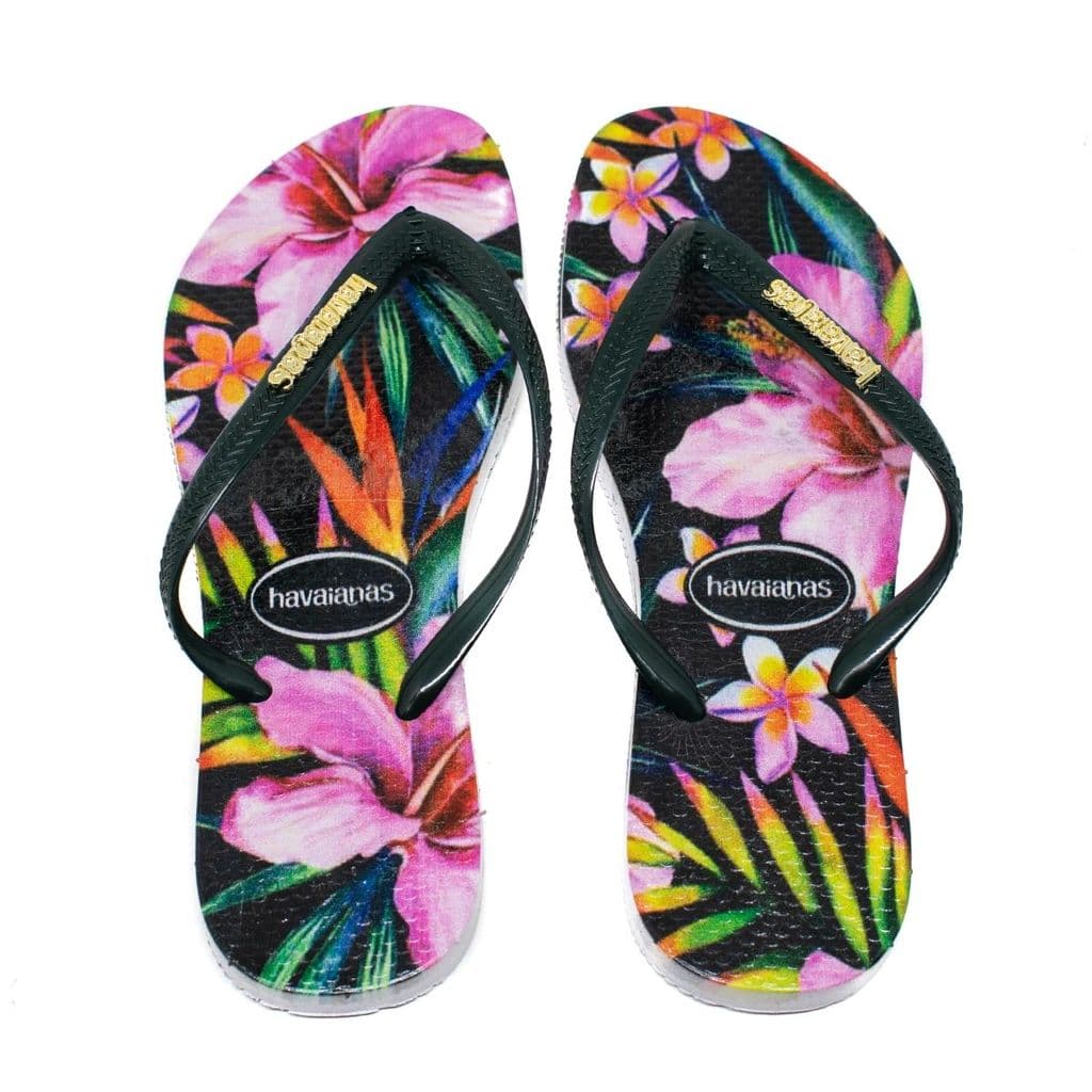 Chinelo Feminino Flores Havanas