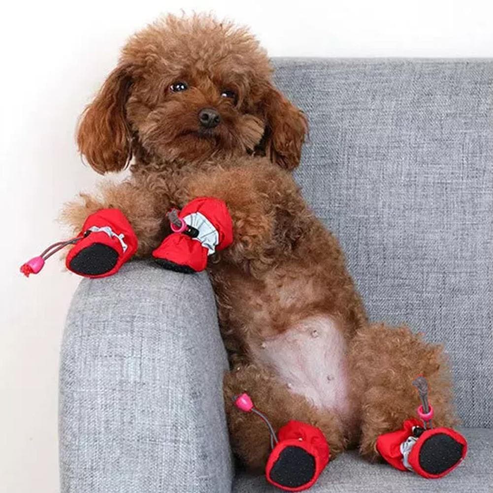 Cão De Estimação Fundo Macio Sapatos De Chuva Teddy Bichon Macios Calçados Para Cães Botas C5w3