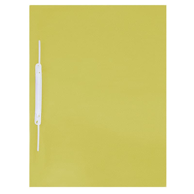 Pasta com grampo trilho ofício plástica Amarela 1039AM ACP