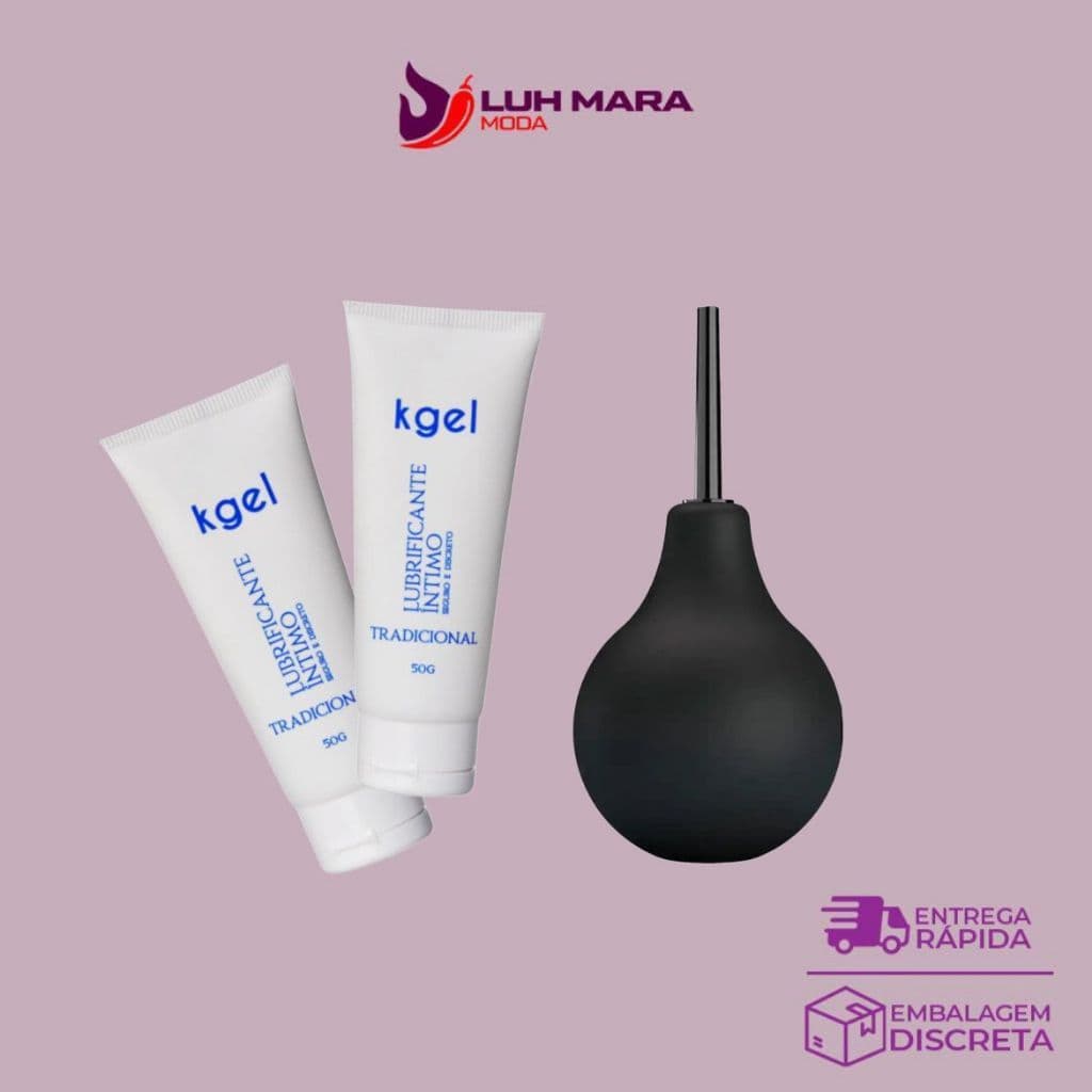 Kit Sexy Shop Íntimo Completo: 2 Géis Lubrificantes + Ducha Higiênica | Mais Prazer e Higiene Top