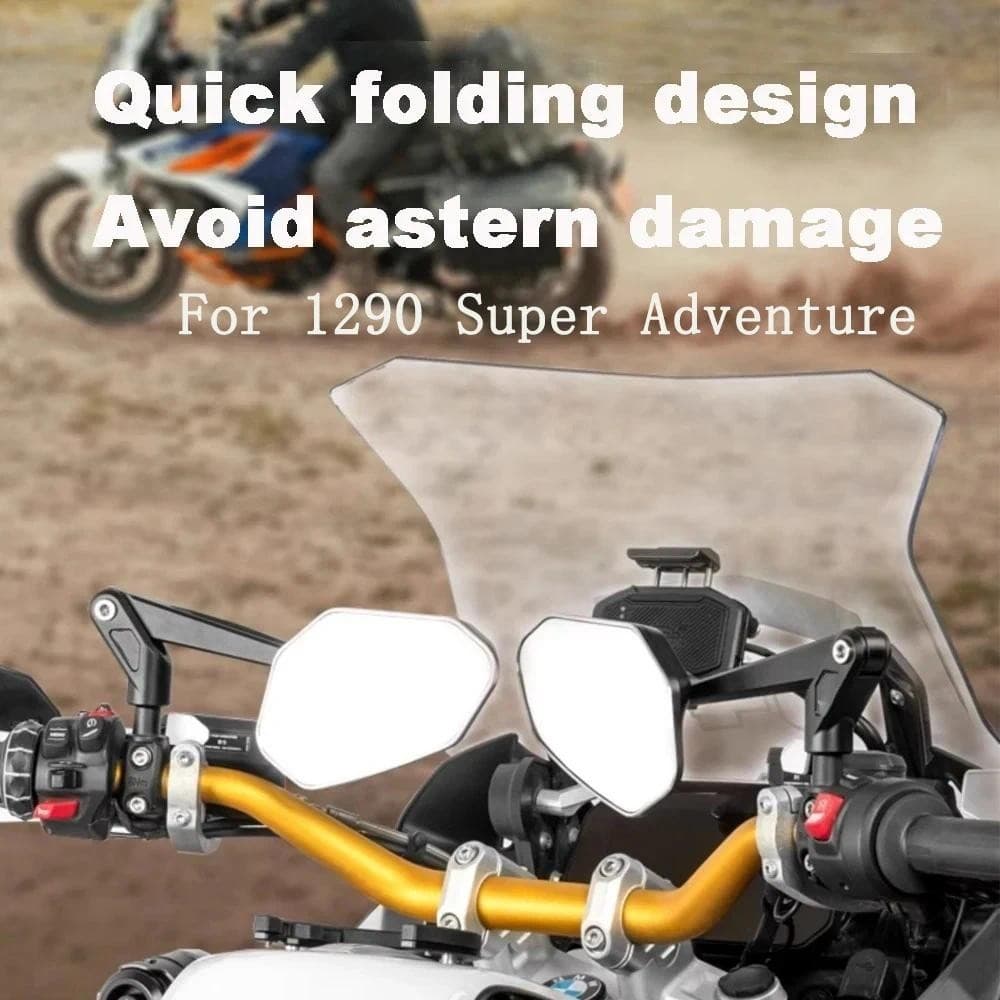 Espelho Retrovisor Da Motocicleta Para 1290 Super Aventura S/R Acessórios Dobrável Lateral Peças De Automóvel Decoração 
