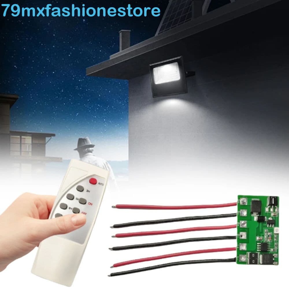 Placa De Driver De Luz LED Solar MXFASHIONESB , Controle Com Circuito Remoto