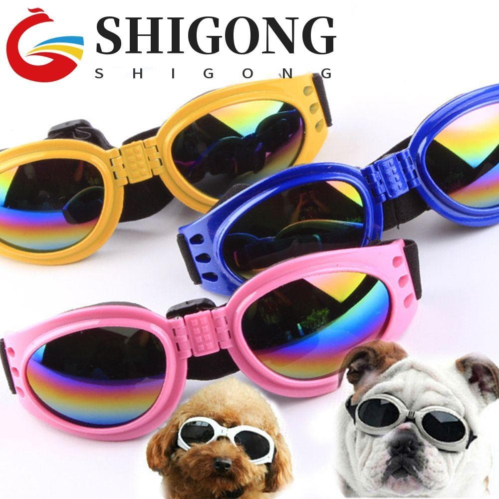 SHIGONG Óculos De Proteção Para Cães Médios E Grandes Animais De Estimação À Prova De Vento D'água UV