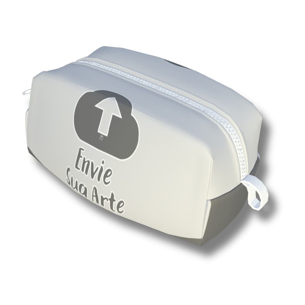 Necessaire Box Personalizada 360° com Nome Foto ou Tema | Alça + Zíper Reforçado
