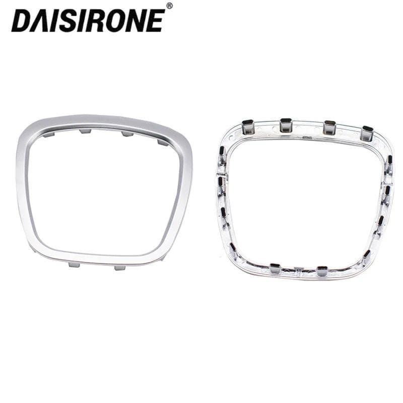 ABS Chrome Volante Guarnição Centro Emblema Anel Envoltório Capa Quadro Acessórios Para Audi A3 A4 B6 B7 B8 A5 A6 C6 Q7 