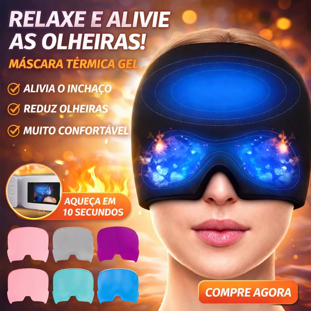 Touca de Cabeça Tratar Dor Chapéu De Alívio Da Enxaqueca Máscara De Terapia Fria Quente Confortável