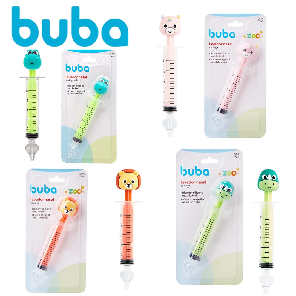 Lavador Nasal Em Seringa Dino Buba