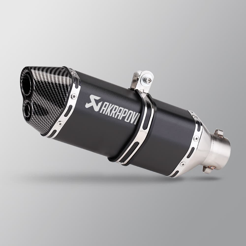 370mm Pequeno Hexagonal Furo Duplo Escape Moto Universal 51MM Bafador com Para Z1000 GSR600 FZ6N tmax560