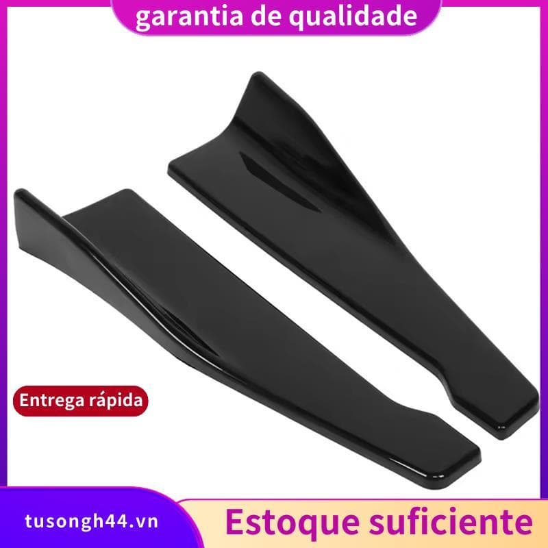 48CM Saias Laterais Para Carros Universal Pára-Choques Spoiler Divisor Protetor F20 E90 Golfe Anti-Risco jimarnoldbr