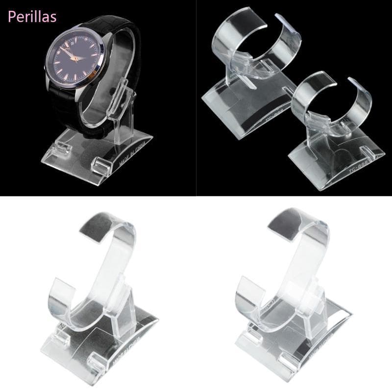 Perillas Clear Watch Display Stand Suporte Forma C Para Armazenamento E Vitrines Joias