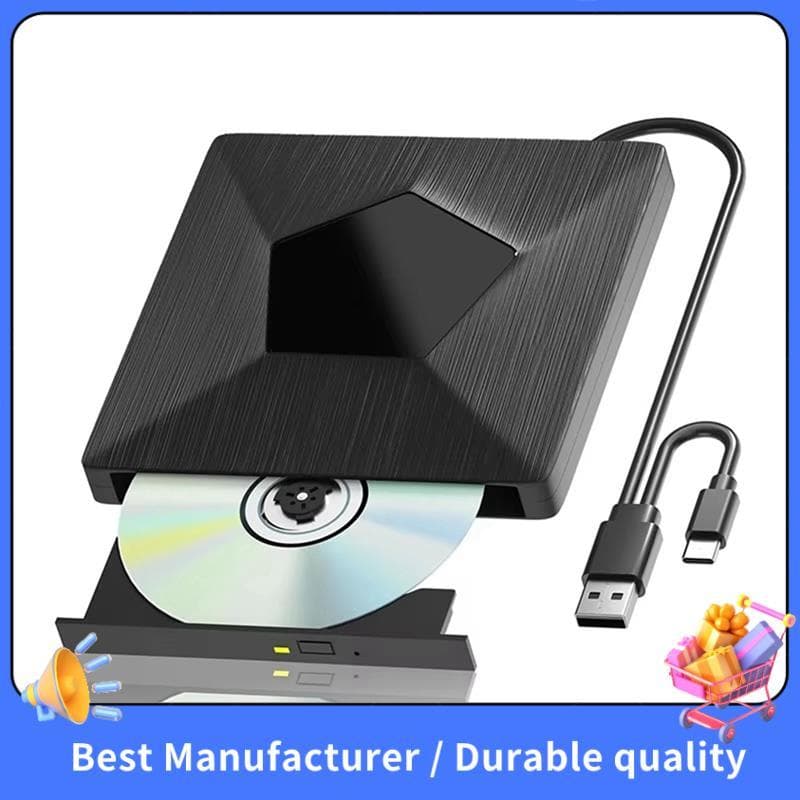 Gravador De Unidade Bluray Externo 3D Portátil Óptica Externa BD/CD/DVD Drive Player Para PC Laptop