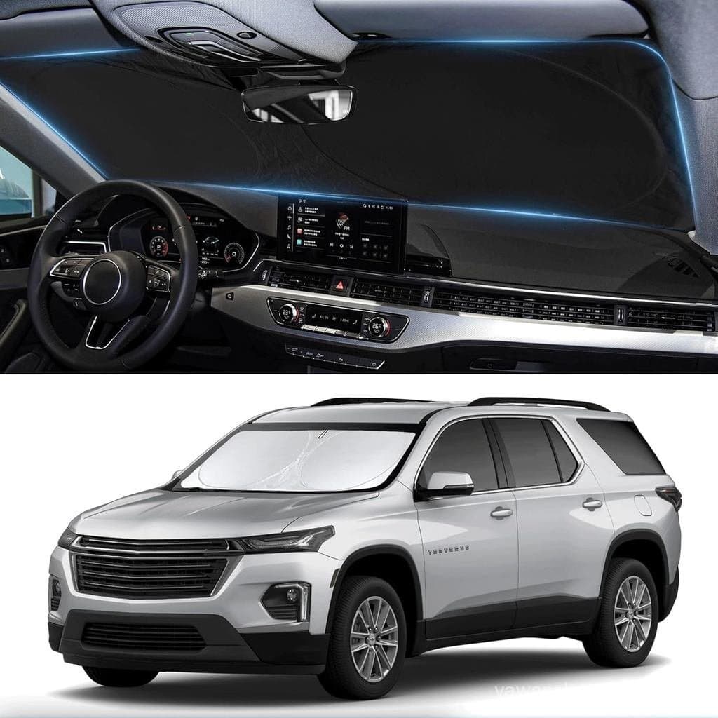 Protetor solar para Chevrolet Traverse, cobertura de pára-brisa, ajuste personalizado 2018-2024 2025 Chevy Traverse LS L