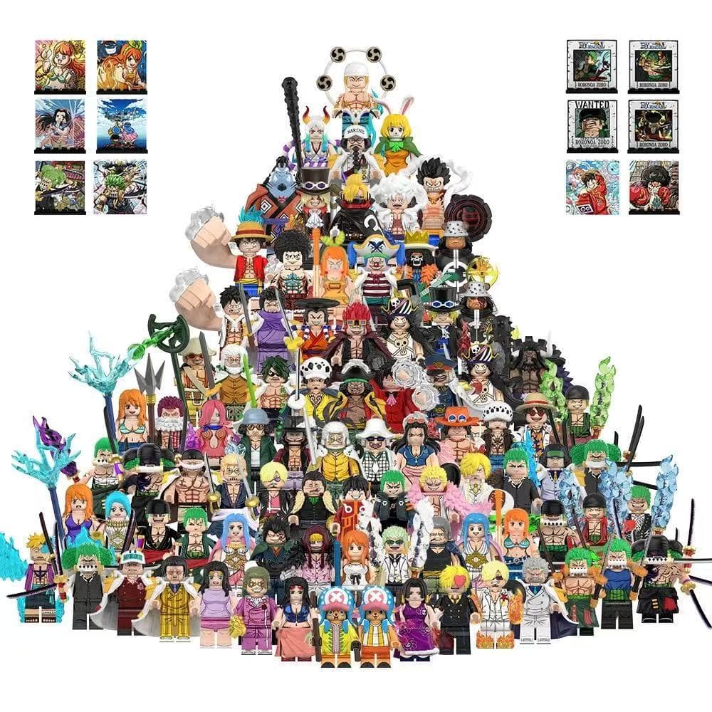 WM6195 WM6194 WM6193 WM6192 WM6191 Series Anime Action Figure Bloco De Construção Coleção Brinquedos Para Criança