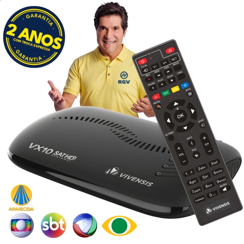 Receptor Vivensis  VX10 Nova Parabólica Sathd