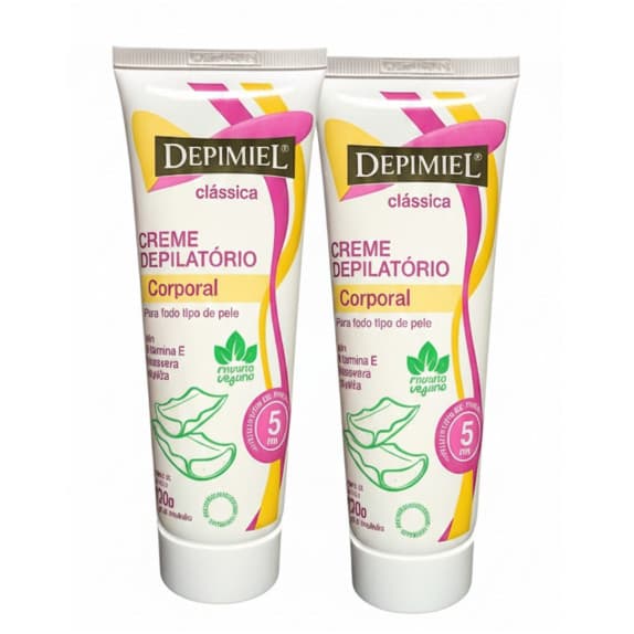 Kit com 2 Cremes Depilatórios Clássico 120g - Depimiel