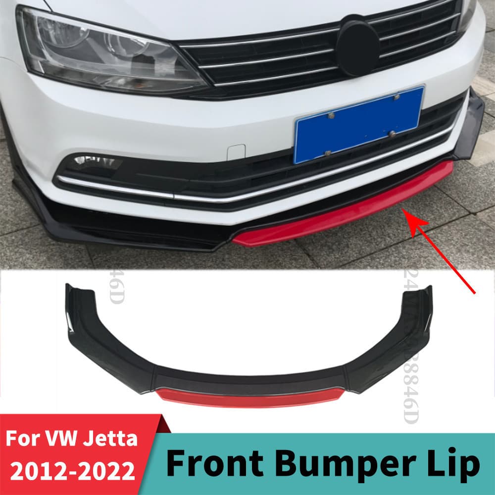 Defletor Guarda Decoração Corpo Kit Amortecedor Dianteiro Lábio Capa Queixo Para VW Jetta MK6 MK7 A6 A7 2012-2022 Modifi