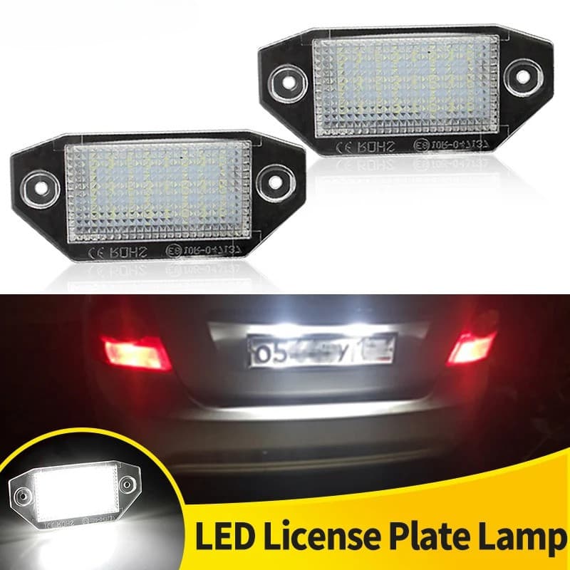 2 Pçs Carro Livre De Erros LED Luzes Da Placa De Licença Branco Para Ford Mondeo MK3 2000 2001 2002 2003 2004 2005 2006 