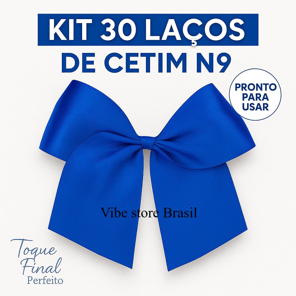 Laços de Cetim Luxo 38mm N9 – Kit c/30 para Natal, Decoração, Lembrancinhas e Personalizados