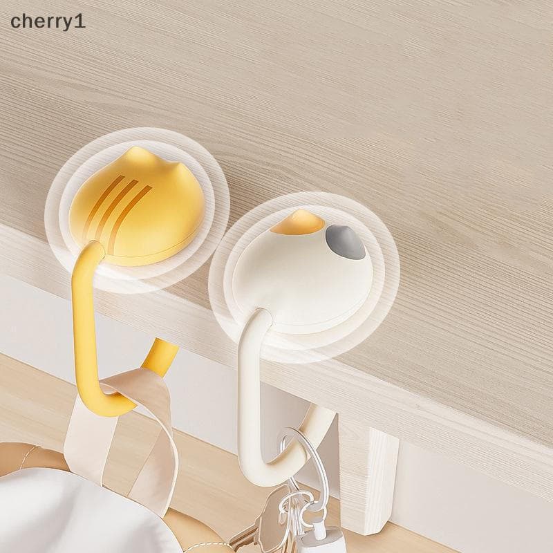 Gancho de Bolsa de Gato Kawaii Mesa Lateral Suporte de Viagem Organizador de Armazenamento de Roupas EILE