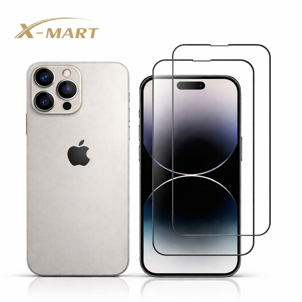 Película de Vidro 3D HD Transparente iPhone 17 16 15 14 13 12 11 XR XS Max – Alta Definição Toque Suave Sem Bolhas