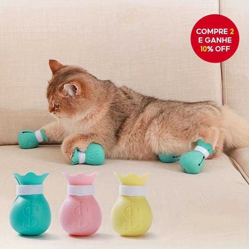 4pcs/set Cat Washing Feet Cover Anti-Riscos Luvas De Patas De Gato Mordida Para Suprimentos De Banho