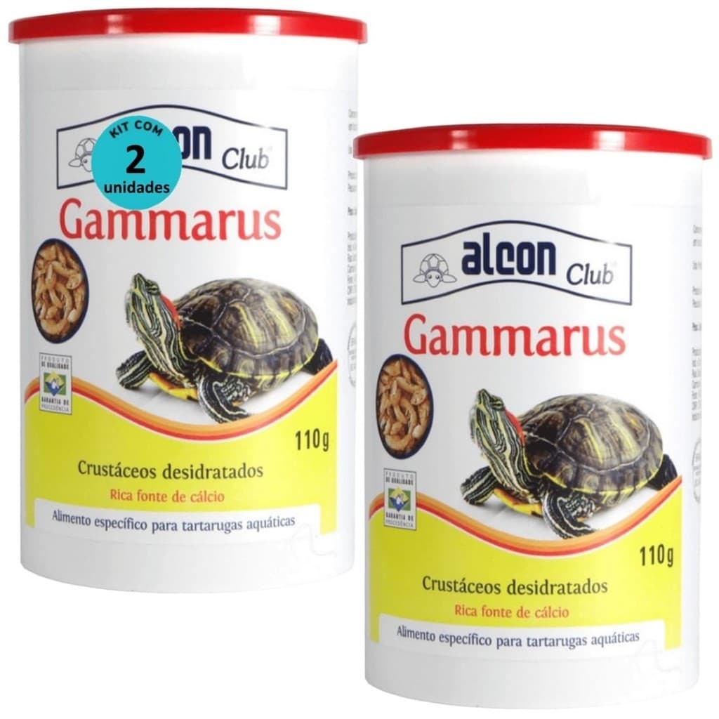 ALCON CLUB GAMMARUS 110G KIT COM 2 PARA TARTARUGA AQUÁTICA