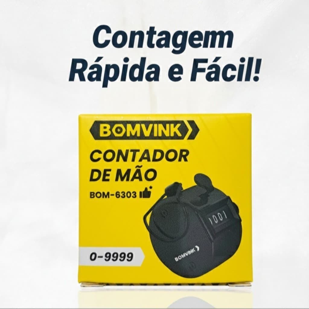 Contador Manual Numérico de 4 Dígitos – Portátil, Preciso e Resistente