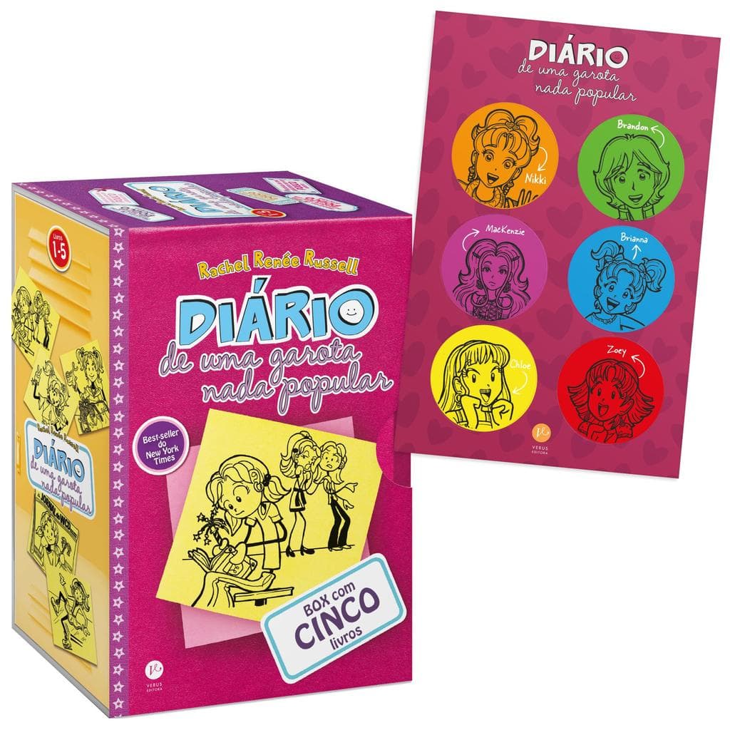 Box Diário de uma garota nada popular (Vol. 1 a 5 - Edição de bolso) Lt OsS