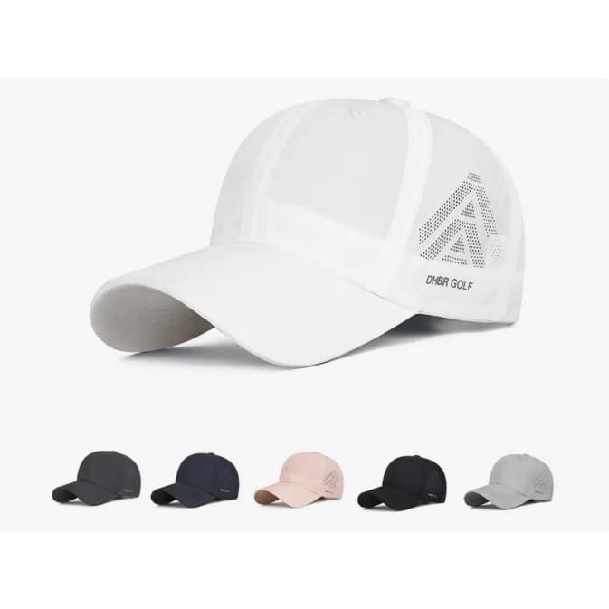 Boné Esportivo Unissex Respirável com Ajuste em Fivela de Metal Leve Confortável