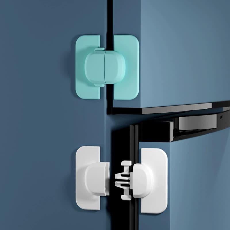 Fechadura de geladeira infantil Fechadura de porta de armário de segurança para bebês Fechadura de segurança quadrada in