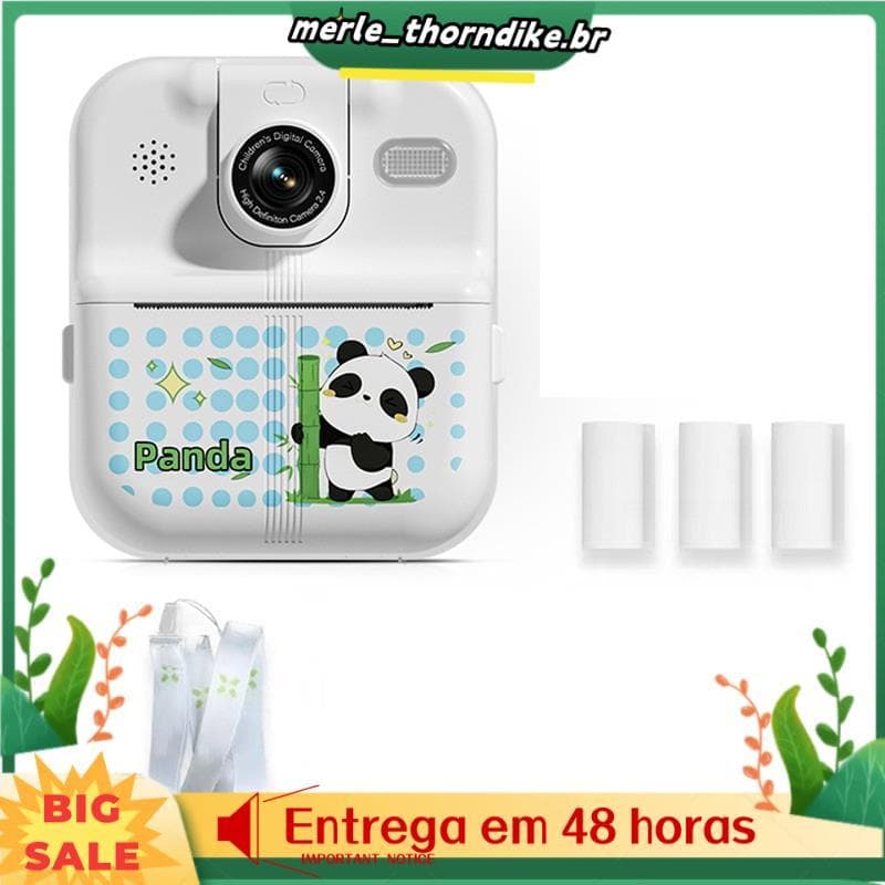 Crianças Câmera Dinossauro Panda Foto Impressora