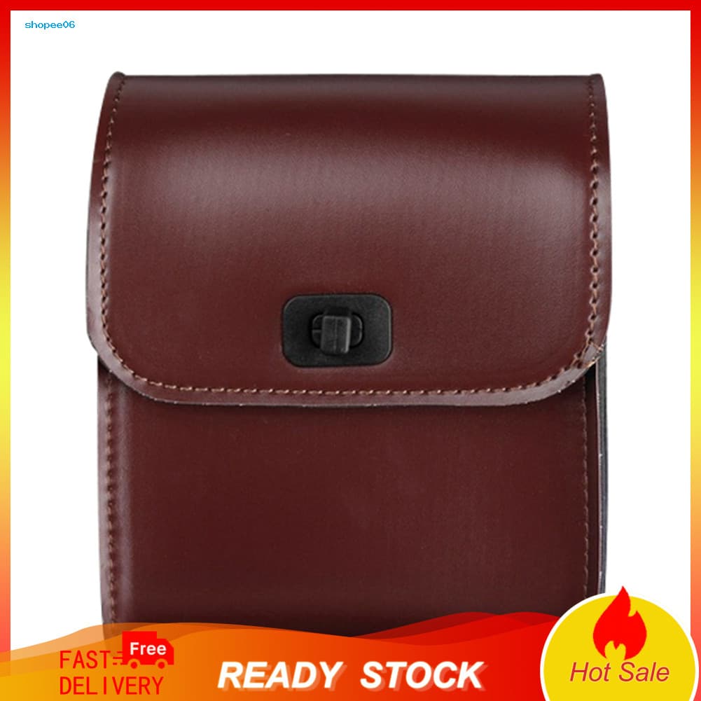 Sela Lateral Para Armazenamento De Bagagem De Couro Sintético Universal À Prova D'água Motocicleta Bolsa