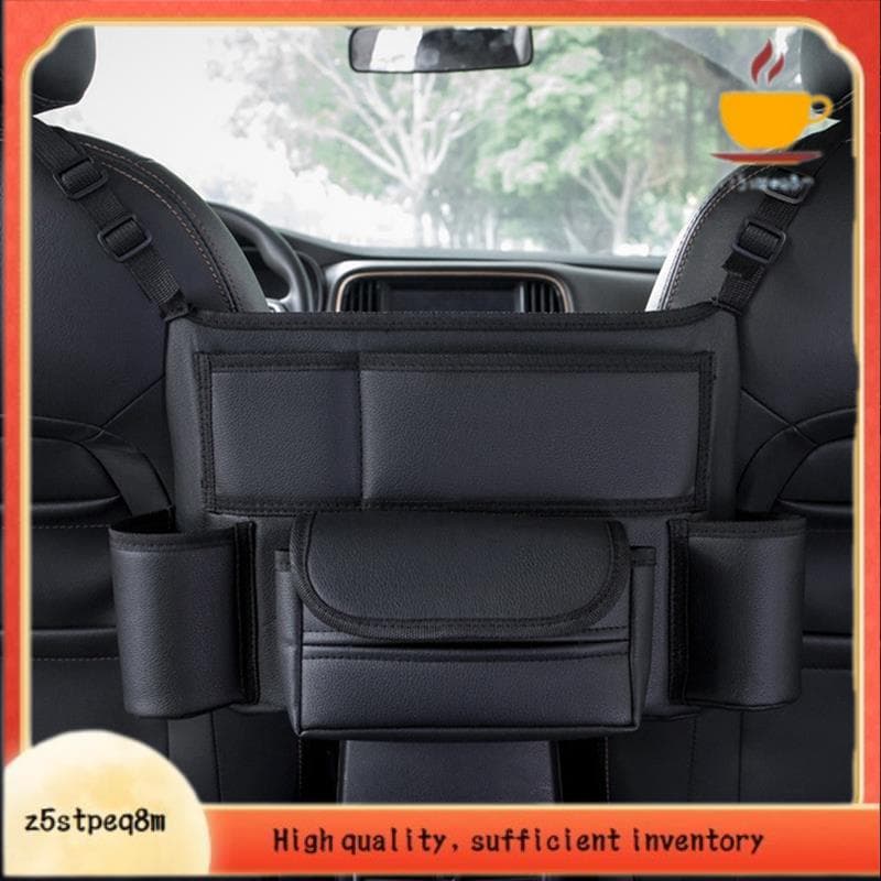 1 Peça Bolso De Armazenamento De Carro Entre Assentos Com Suporte De Copo Tecido Multiuso Organizador De Bolsa De Mão