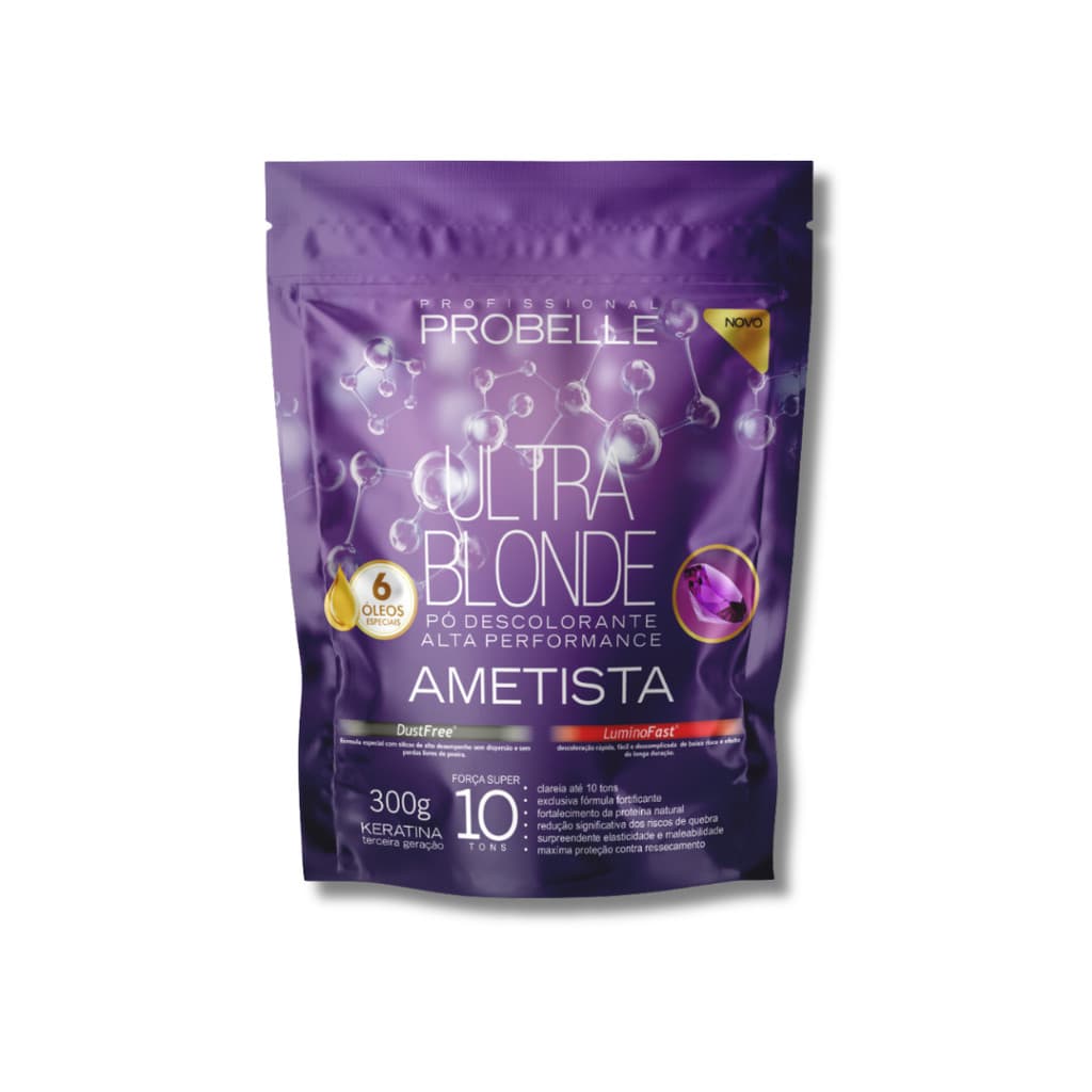 Pó Descolorante Dust Free AMETISTA 300G - Probelle