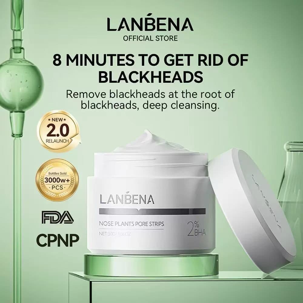 LANBENA Máscara Removedora de Cravos Peel Off Limpeza Profunda Nova