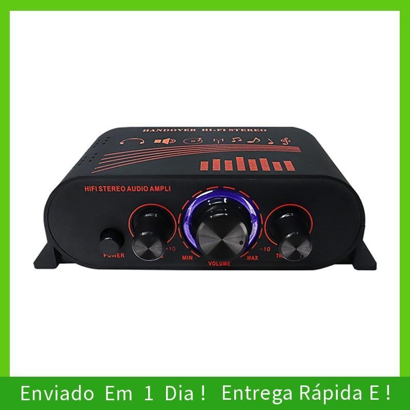 - joyceAK170 Amplificador De Potência De Áudio De Tamanho Compacto Som Portátil Para Alto-Falante De Carro E Casa