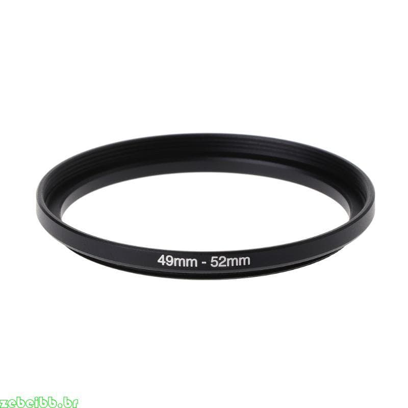 zebeibb 49mm A 52mm Metal Step Up Anéis Adaptador Lente Filtro Câmera Ferramenta Acessórios