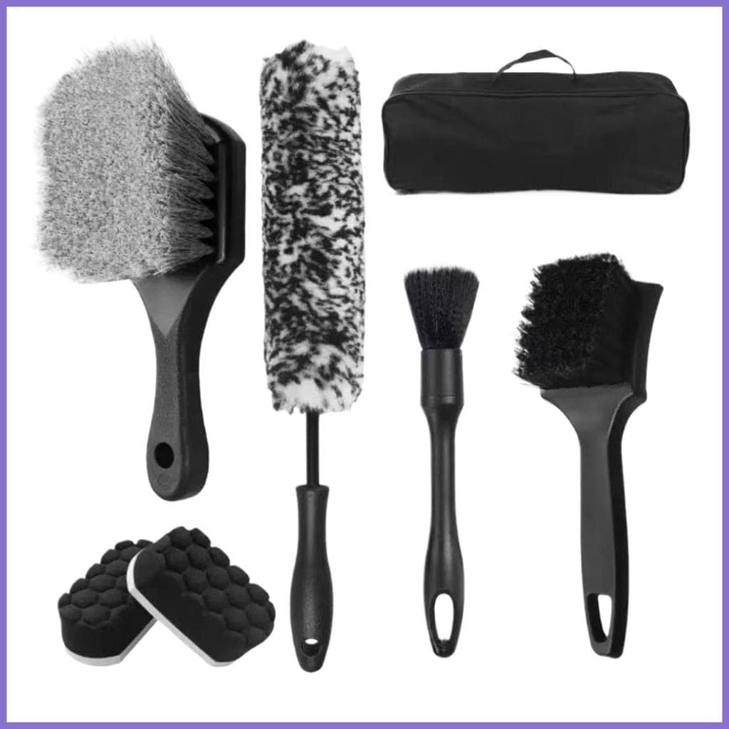 Kit De Escova De Roda Remoção De Manchas Ferramentas À Prova De Riscos Conjunto De Escovas De Limpeza Para Casa Garagem 