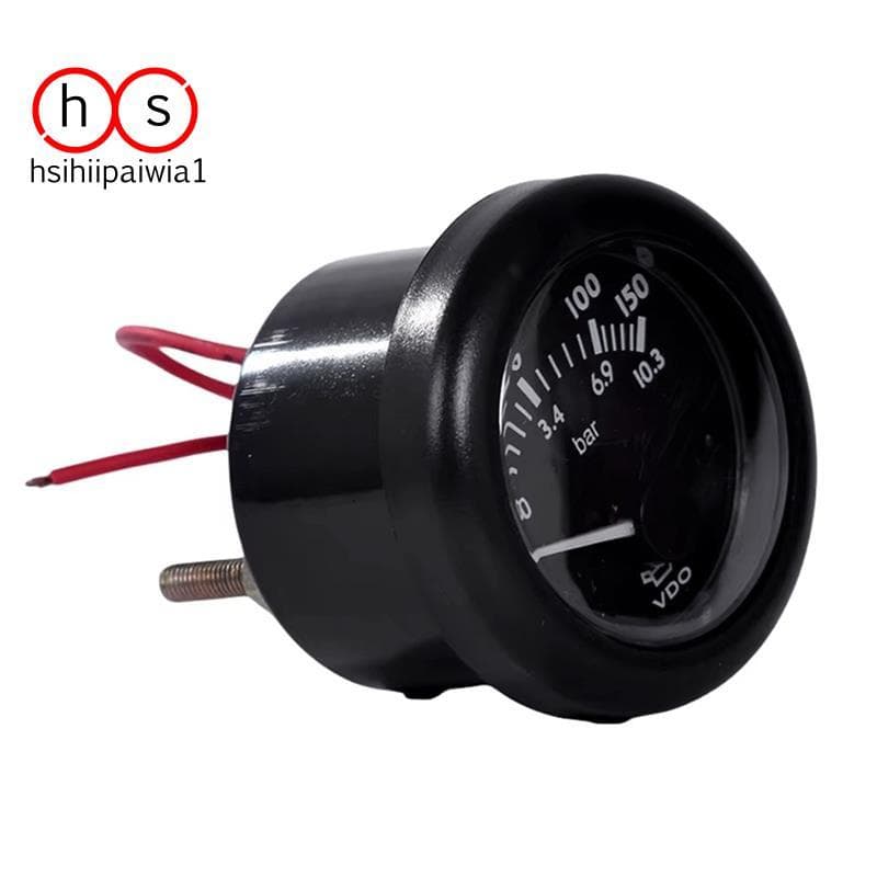 Medidor Automotivo Marinho De Pressão De Óleo 52mm Motores 24V