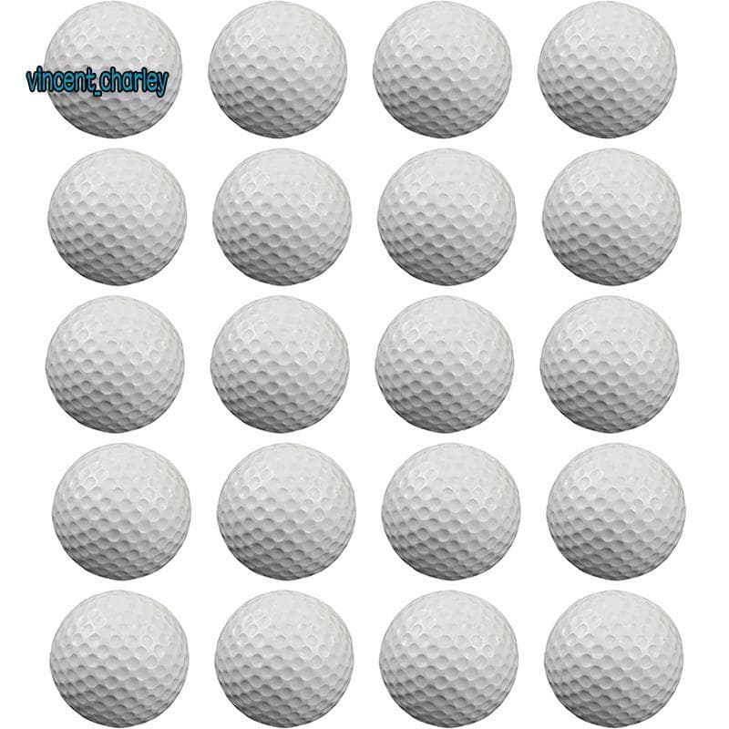 [vincent_c] 20 Peças De Bolas De Prática De Golfe Aéreo , Bola De Espuma , Treinamento Interno E Externo , Para Tapete D