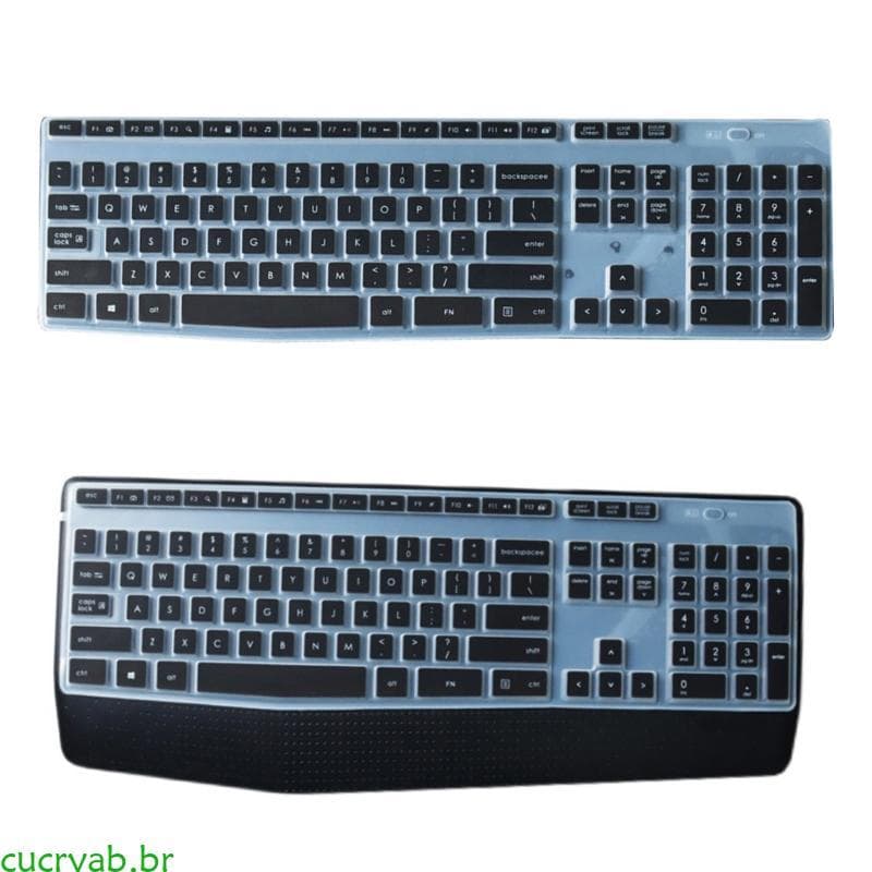 Capa Teclado cucryab Para MK345 K345 Ergonômico À Prova D Protetores Silicone Substituição Pele