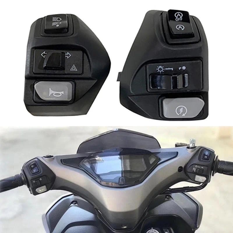 Motocycleta Moto Mountain Bike Scooter Chifre Farol Interruptor De Sinal Volta Para Yamaha NVX 155 125 AEROX 155 Acessório