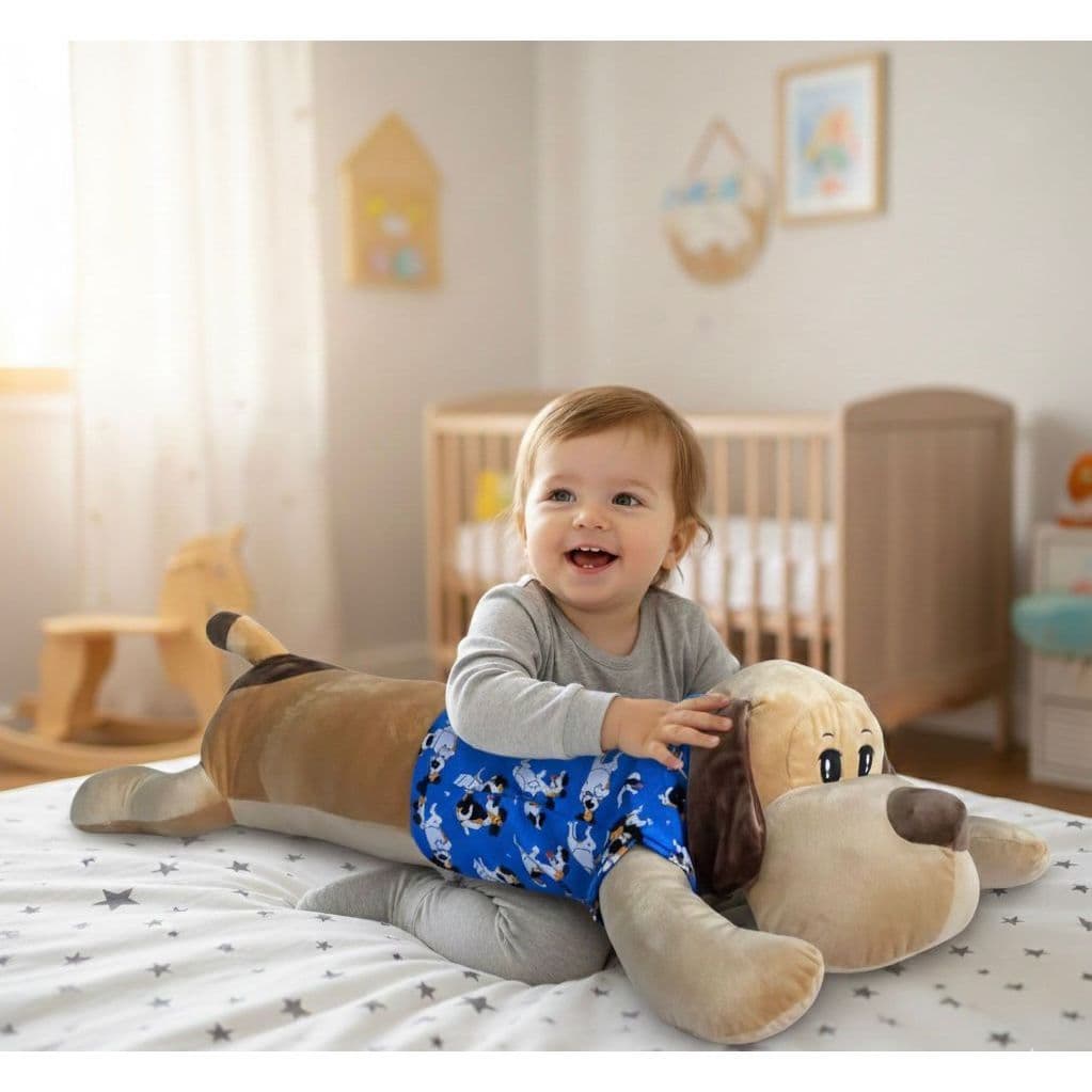 Travesseiro de Corpo Xuxão Dog Travesseiro Cachorro Pelúcia Travesseiro Dormir Gestante