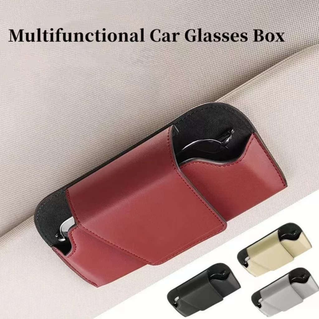 Organizador óculos para Carro para Viseira Solar para Armazenar Cartões e Ingressos no Carro
