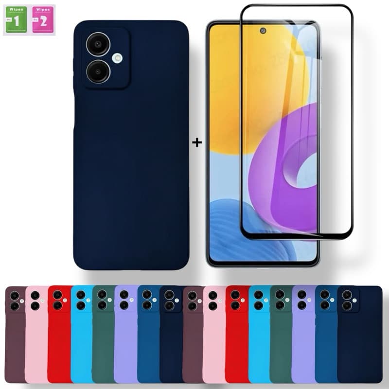 Capa + Película Galaxy A07 4G\5G Capinha Aveludada Anti Impacto Samsung Proteção Premium