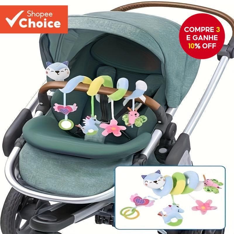 Fox brinquedos do bebê recém-nascido reconfortante cama em torno de pelúcia meninos meninas cama sino pendurado carro pe