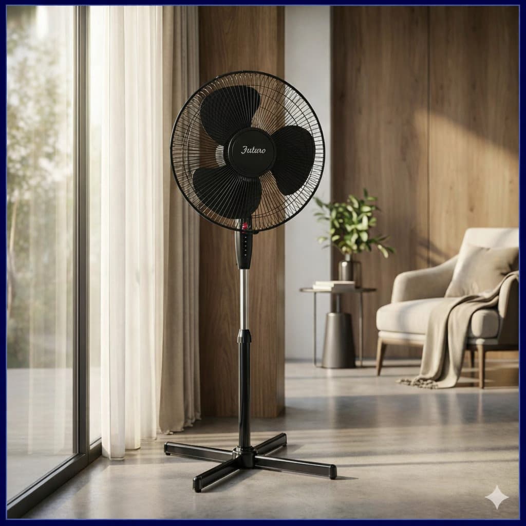 Ventilador De Coluna 40 Cm Com 3 Velocidades – Altura Ajustável 110V/220V